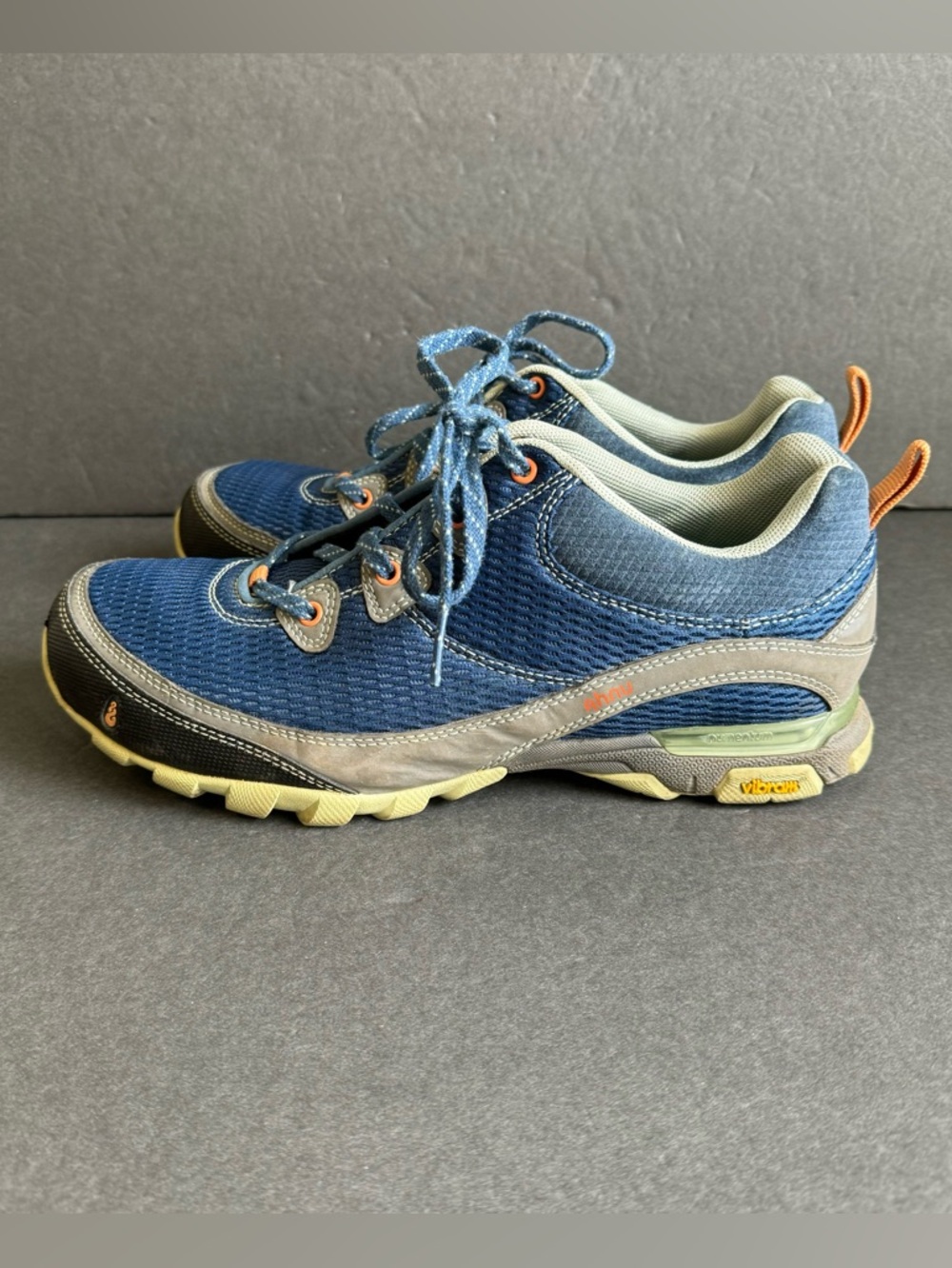 Ahnu‎ Sugarpine Hiking Shoes Waterproof Sneakers Vibram Blue Womens 8.5 - Picture 6 of 10
